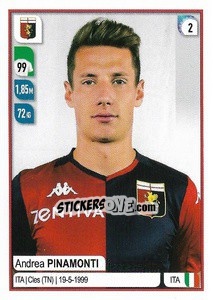 Sticker Andrea Pinamonti - Calciatori 2019-2020 - Panini