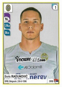 Figurina Boris Radunovic - Calciatori 2019-2020 - Panini