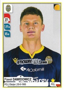 Sticker Paweł Dawidowicz - Calciatori 2019-2020 - Panini