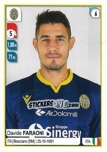 Sticker Davide Faraoni - Calciatori 2019-2020 - Panini