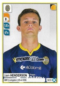Sticker Liam Henderson - Calciatori 2019-2020 n. 189 - Panini