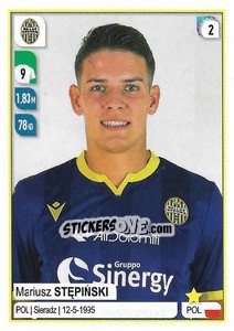 Sticker Mariusz Stępiński - Calciatori 2019-2020 n. 199 - Panini