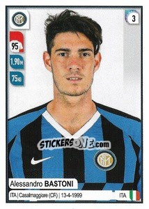 Cromo Alessandro Bastoni - Calciatori 2019-2020 - Panini