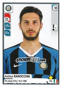 Sticker Andrea Ranocchia - Calciatori 2019-2020 n. 216 - Panini