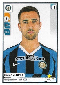 Figurina Matías Vecino - Calciatori 2019-2020 - Panini