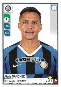 Sticker Alexis Sánchez - Calciatori 2019-2020 n. 228 - Panini