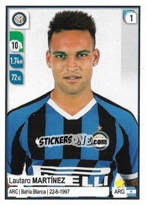 Sticker Lautaro Martínez - Calciatori 2019-2020 n. 229 - Panini