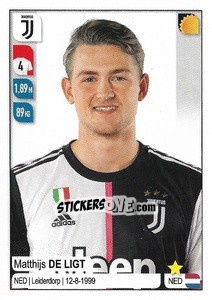 Sticker Matthijs De Ligt - Calciatori 2019-2020 n. 240 - Panini