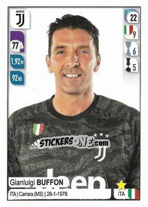 Sticker Gianluigi Buffon - Calciatori 2019-2020 n. 242 - Panini