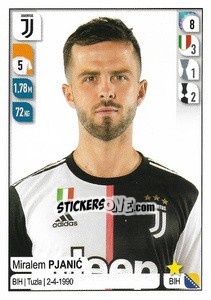 Sticker Miralem Pjanic - Calciatori 2019-2020 n. 249 - Panini
