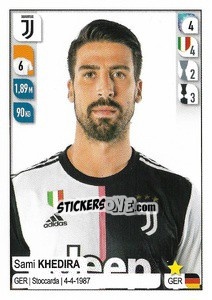 Sticker Sami Khedira - Calciatori 2019-2020 n. 250 - Panini