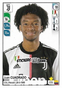 Sticker Juan Cuadrado - Calciatori 2019-2020 n. 254 - Panini