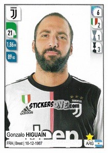 Sticker Gonzalo Higuaín - Calciatori 2019-2020 n. 258 - Panini