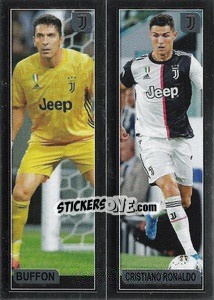 Sticker Buffon / Cristiano Ronaldo - Calciatori 2019-2020 n. 263 - Panini