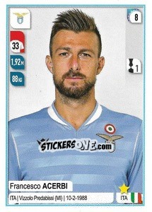 Figurina Francesco Acerbi - Calciatori 2019-2020 - Panini