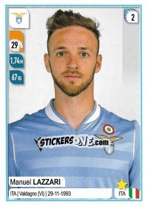 Sticker Manuel Lazzari - Calciatori 2019-2020 n. 282 - Panini
