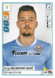Sticker Sergej Milinkovic-Savic - Calciatori 2019-2020 n. 283 - Panini