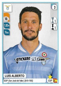 Sticker Luis Alberto - Calciatori 2019-2020 n. 285 - Panini