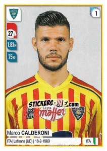Sticker Marco Calderoni - Calciatori 2019-2020 n. 297 - Panini