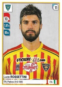 Figurina Luca Rossettini - Calciatori 2019-2020 - Panini