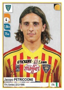 Sticker Jacopo Petriccione - Calciatori 2019-2020 n. 306 - Panini