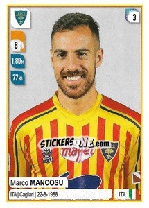 Sticker Marco Mancosu - Calciatori 2019-2020 n. 312 - Panini