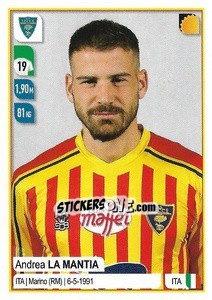 Sticker Andrea La Mantia - Calciatori 2019-2020 n. 315 - Panini
