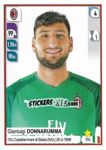 Sticker Gianluigi Donnarumma - Calciatori 2019-2020 n. 328 - Panini