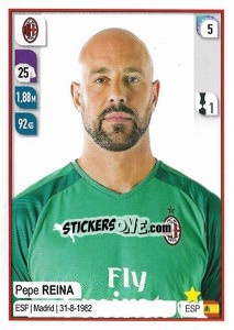 Sticker Pepe Reina - Calciatori 2019-2020 n. 329 - Panini