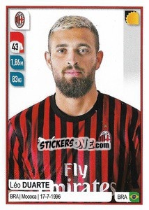Sticker Léo Duarte - Calciatori 2019-2020 n. 332 - Panini