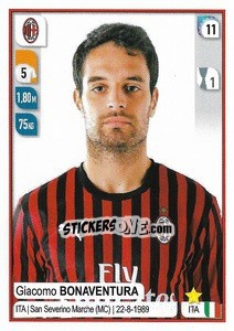 Sticker Giacomo Bonaventura - Calciatori 2019-2020 - Panini