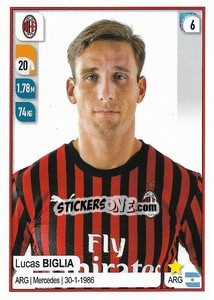 Sticker Lucas Biglia - Calciatori 2019-2020 n. 336 - Panini