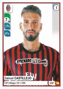Sticker Samu Castillejo - Calciatori 2019-2020 n. 342 - Panini