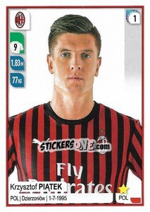 Sticker Krzysztof Piątek - Calciatori 2019-2020 n. 346 - Panini