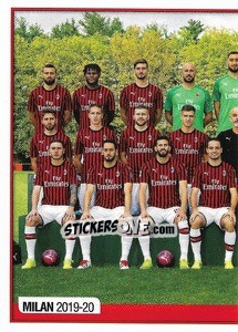 Figurina Milan / Squadra-1 - Calciatori 2019-2020 - Panini