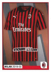 Cromo Milan / Maglia - Calciatori 2019-2020 - Panini