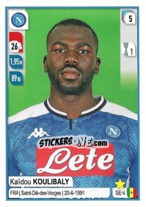 Sticker Kalidou Koulibaly - Calciatori 2019-2020 n. 354 - Panini
