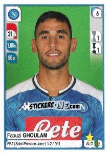 Figurina Faouzi Ghoulam - Calciatori 2019-2020 - Panini