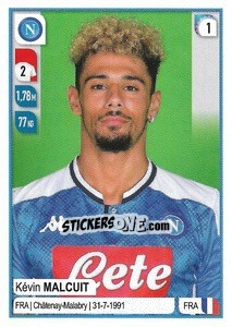 Figurina Kévin Malcuit - Calciatori 2019-2020 - Panini