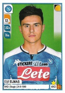 Sticker Eljif Elmas - Calciatori 2019-2020 n. 365 - Panini
