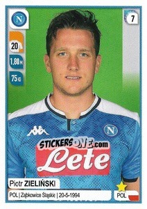 Figurina Piotr Zieliński - Calciatori 2019-2020 - Panini