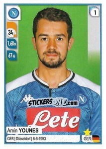 Sticker Amin Younes - Calciatori 2019-2020 n. 369 - Panini