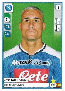 Sticker José Callejón - Calciatori 2019-2020 n. 370 - Panini