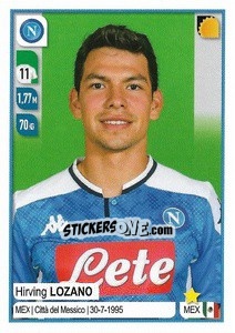 Sticker Hirving Lozano - Calciatori 2019-2020 n. 371 - Panini