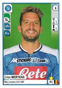 Sticker Dries Mertens - Calciatori 2019-2020 - Panini