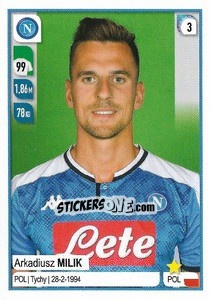 Sticker Arkadiusz Milik - Calciatori 2019-2020 n. 374 - Panini