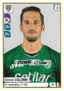Sticker Simone Colombi - Calciatori 2019-2020 n. 387 - Panini