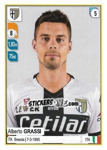 Sticker Alberto Grassi - Calciatori 2019-2020 n. 392 - Panini