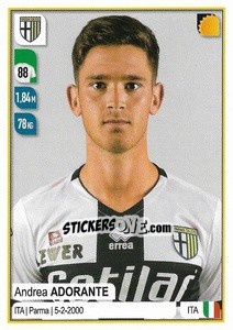 Cromo Andrea Adorante - Calciatori 2019-2020 - Panini