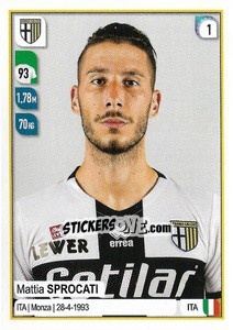 Sticker Mattia Sprocati - Calciatori 2019-2020 - Panini